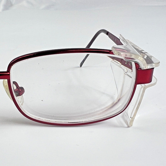 ArmouRX 7014P BRG Red Rectangular Full Rim Z87-2+ 51-18-135 Eyeglass Frames READ - Picture 8 of 15